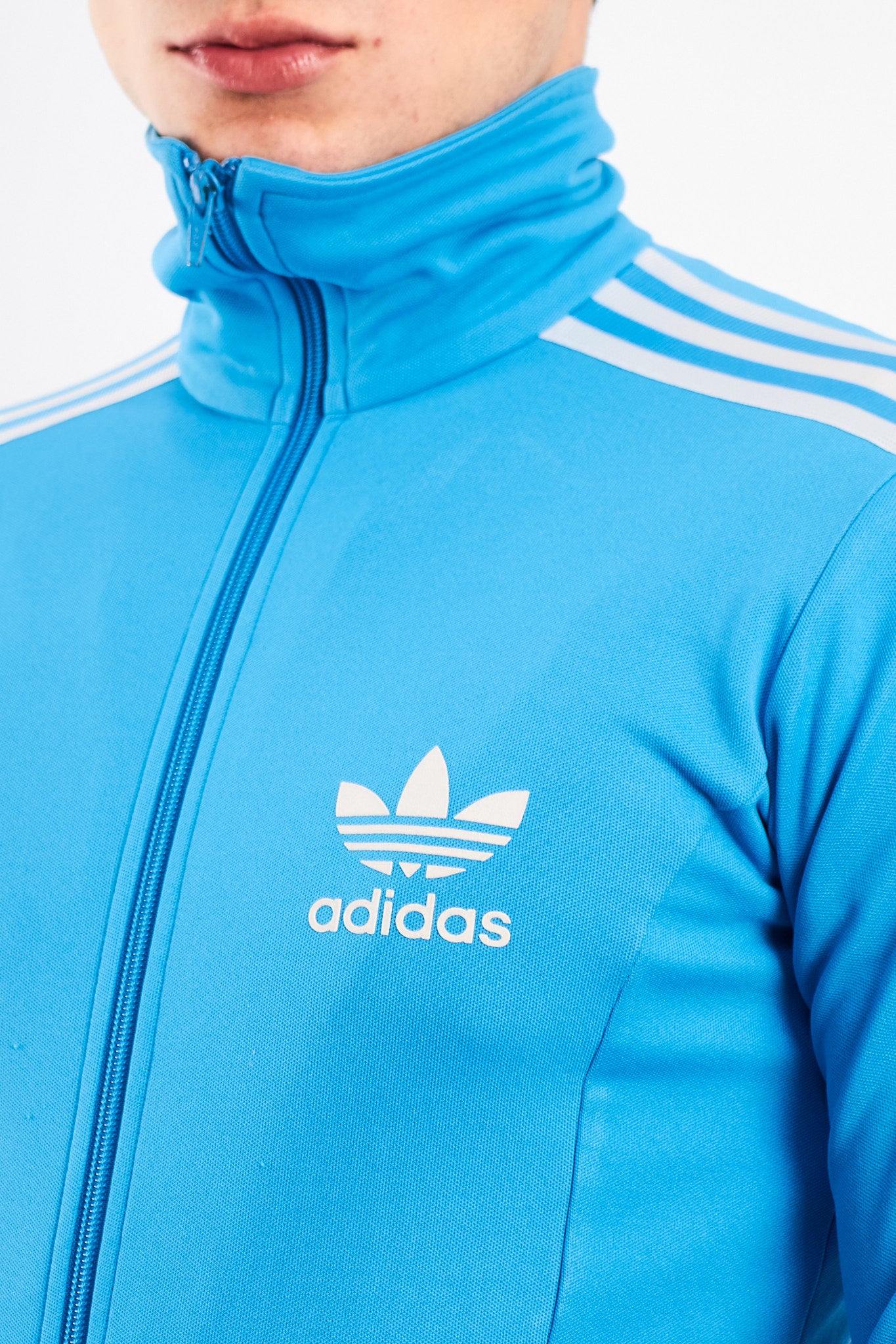 2006 Adidas Sky Blue Three Stripes Jacket (S)
