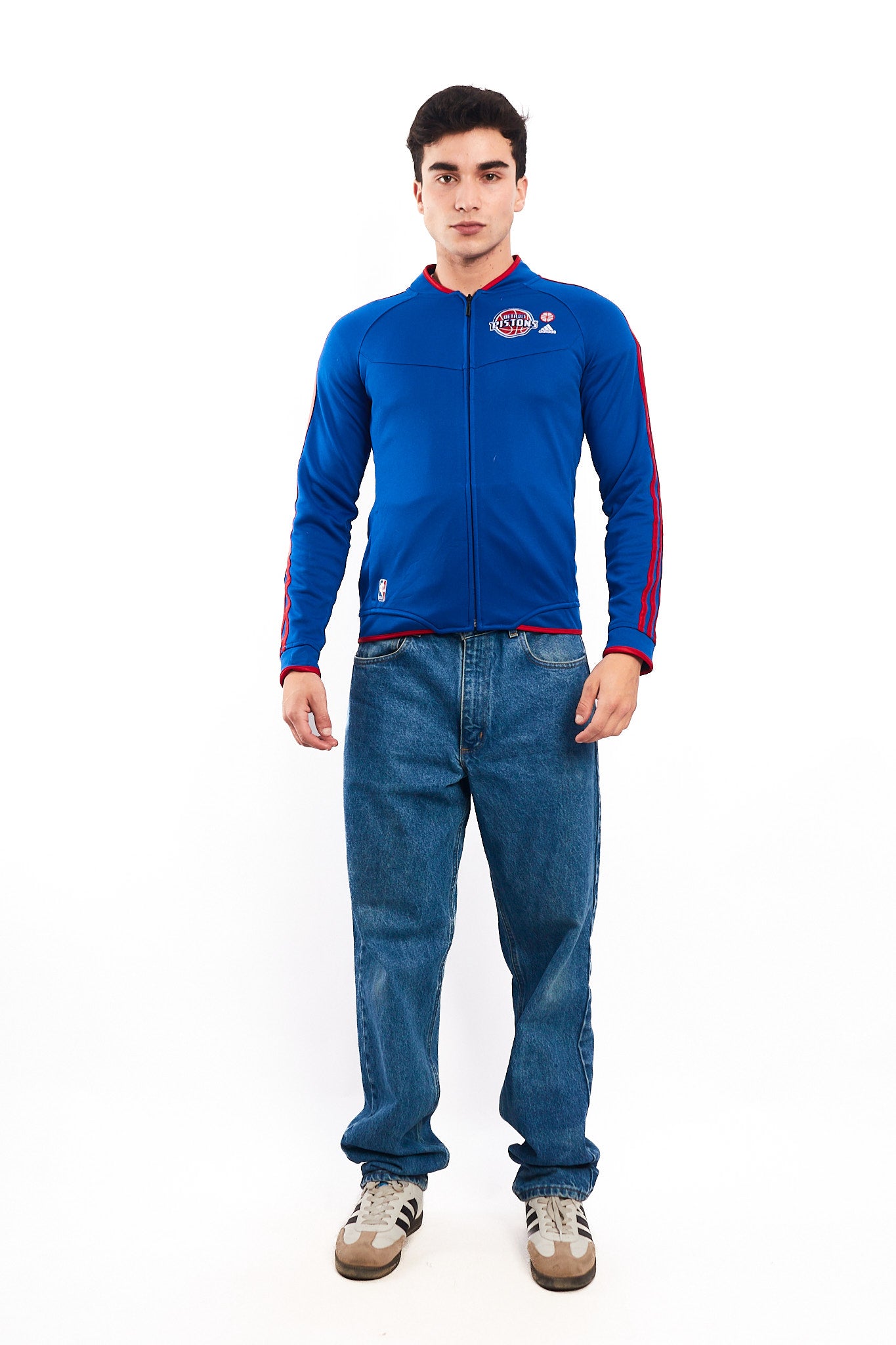 2000 Adidas NBA Detroit Pistons Jacket  (S)