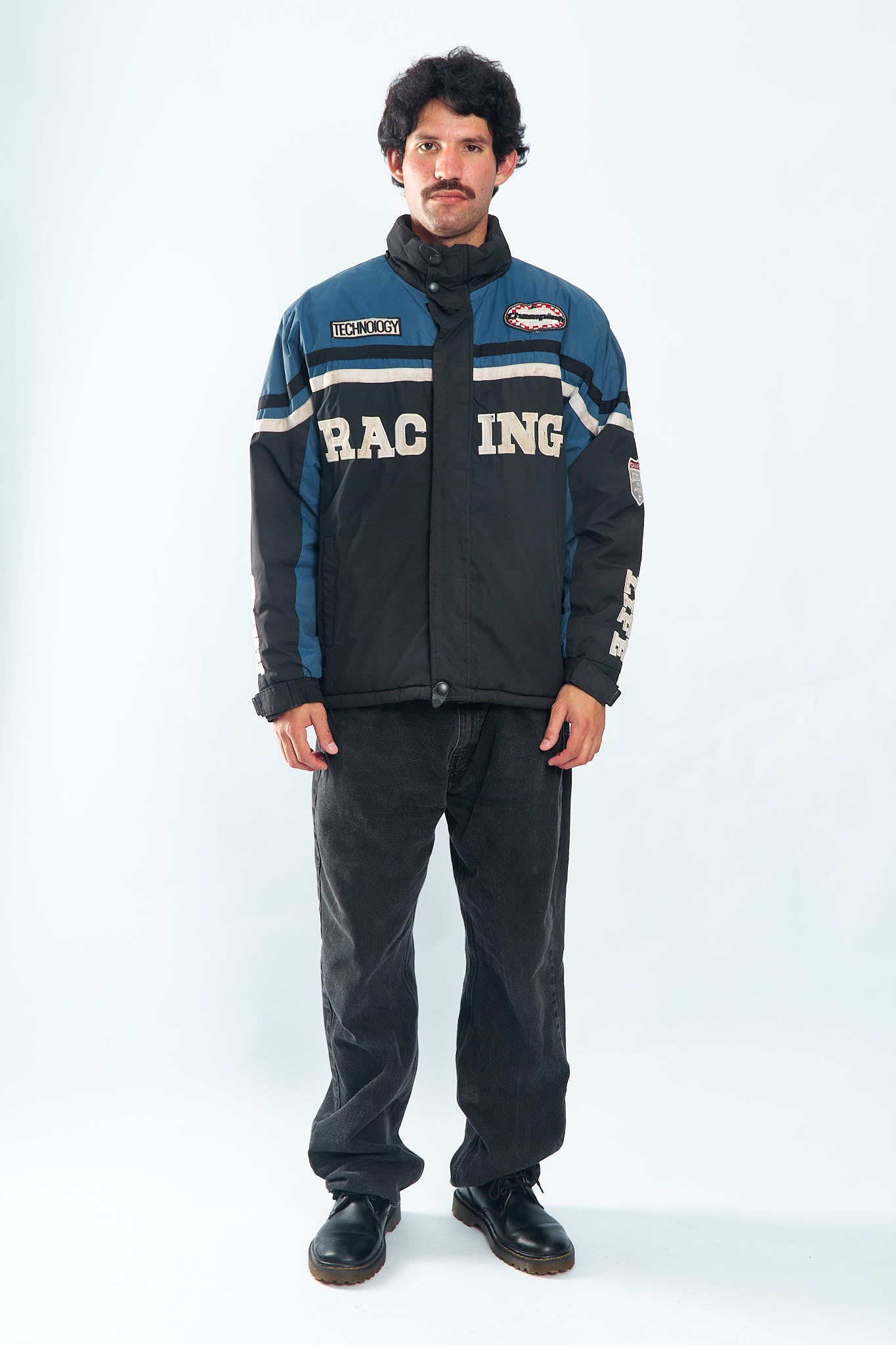 1990 Vintage Padded Racing Jacket (L/XL)
