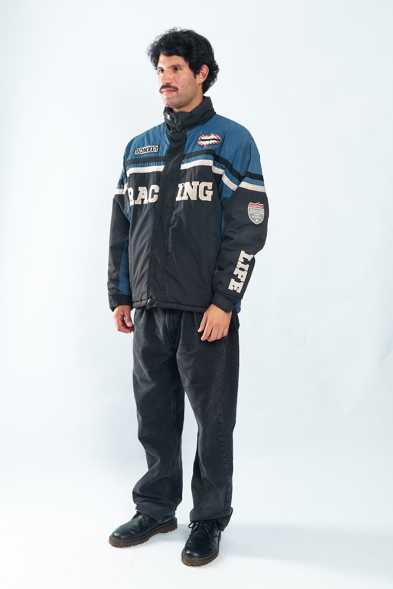 1990 Vintage Padded Racing Jacket (L/XL)
