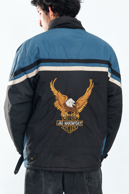 1990 Vintage Padded Racing Jacket (L/XL)