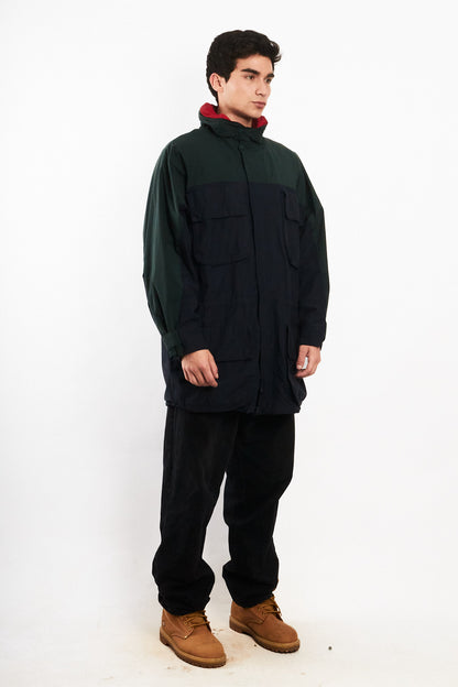 1990 Vintage Nautica Sailing Flag Impermeable Cargo Parka (L/XL)