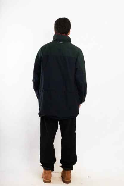 1990 Vintage Nautica Sailing Flag Impermeable Cargo Parka (L/XL)