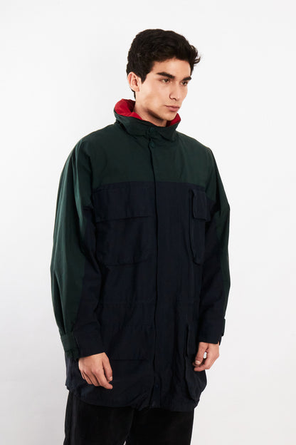 1990 Vintage Nautica Sailing Flag Impermeable Cargo Parka (L/XL)