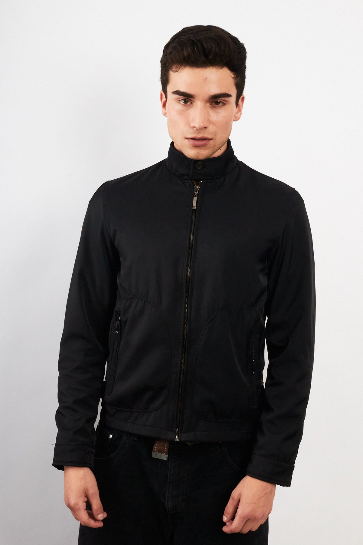 2000 Vintage Night Blue Impermeable Bomber Jacket (S)