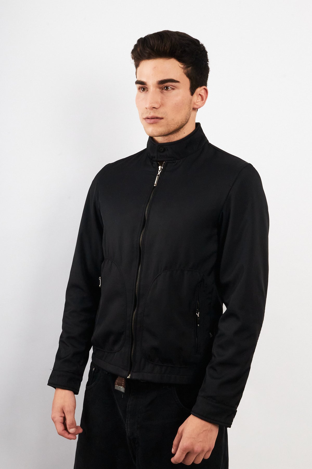 2000 Vintage Night Blue Impermeable Bomber Jacket (S)