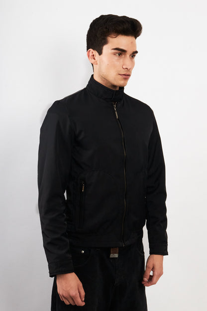2000 Vintage Night Blue Impermeable Bomber Jacket (S)