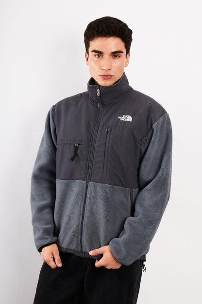 2000 Vintage North Face Retro Gray Denali Jacket (M)