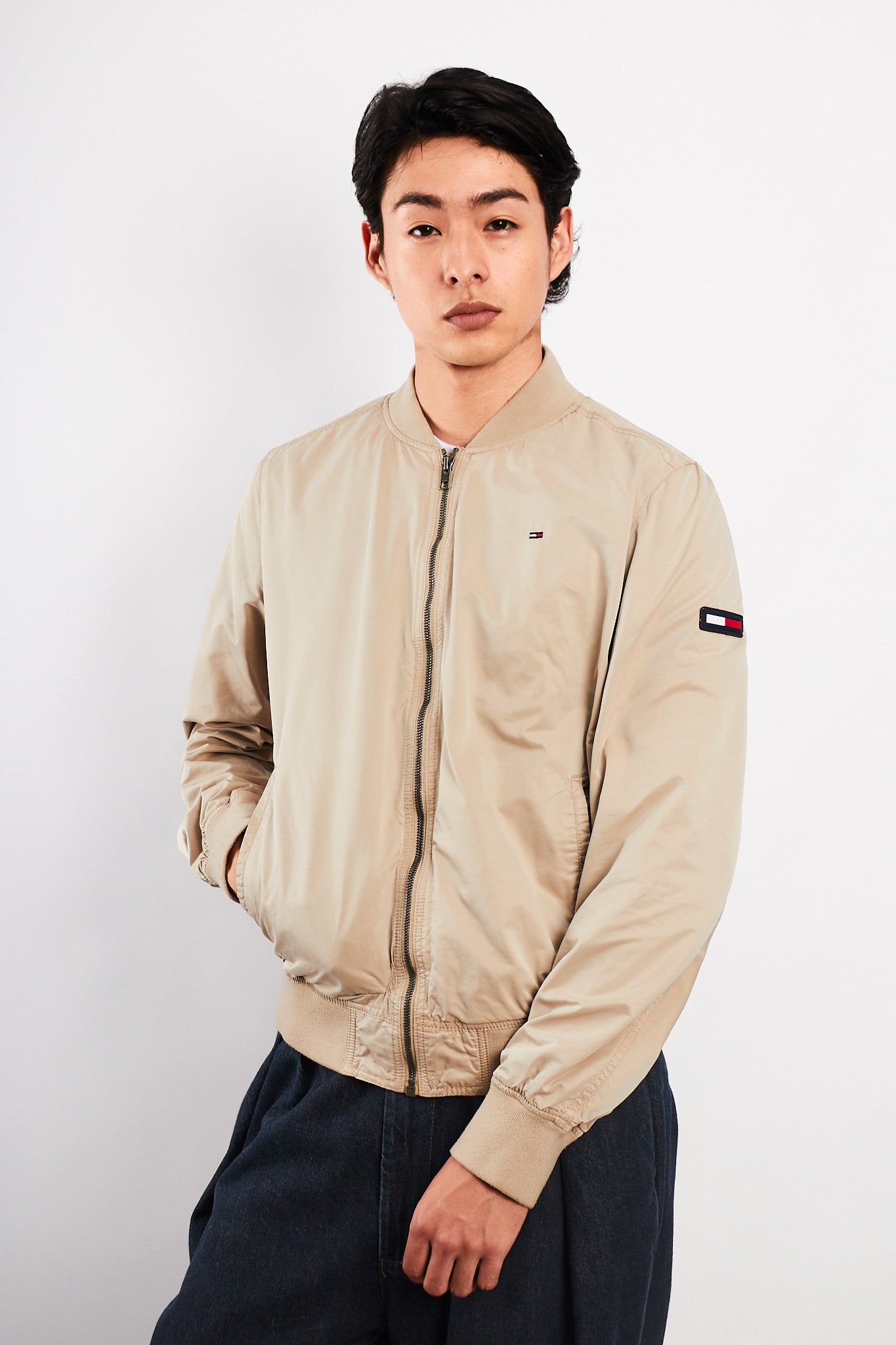 2000 Vintage Tommy Hilfiger Bomber Jacket (M)