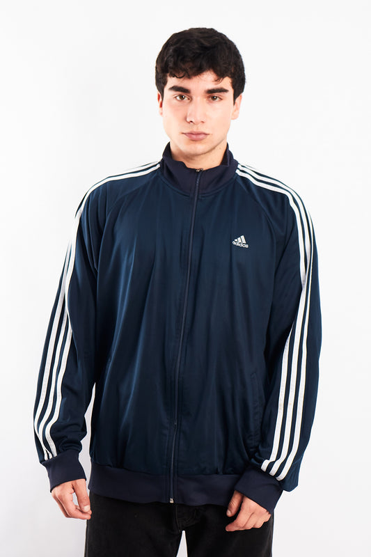 2008 Adidas Navy Three Stripes Jacket (L/XL)