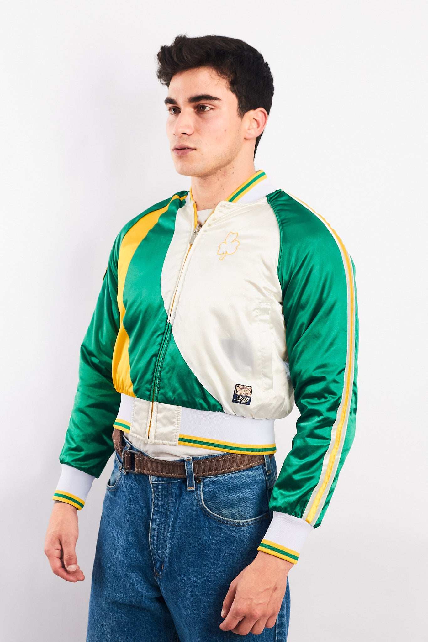 1990 Hardwood Classic NBA Boston Celtics Reversible Jacket (XS/S)