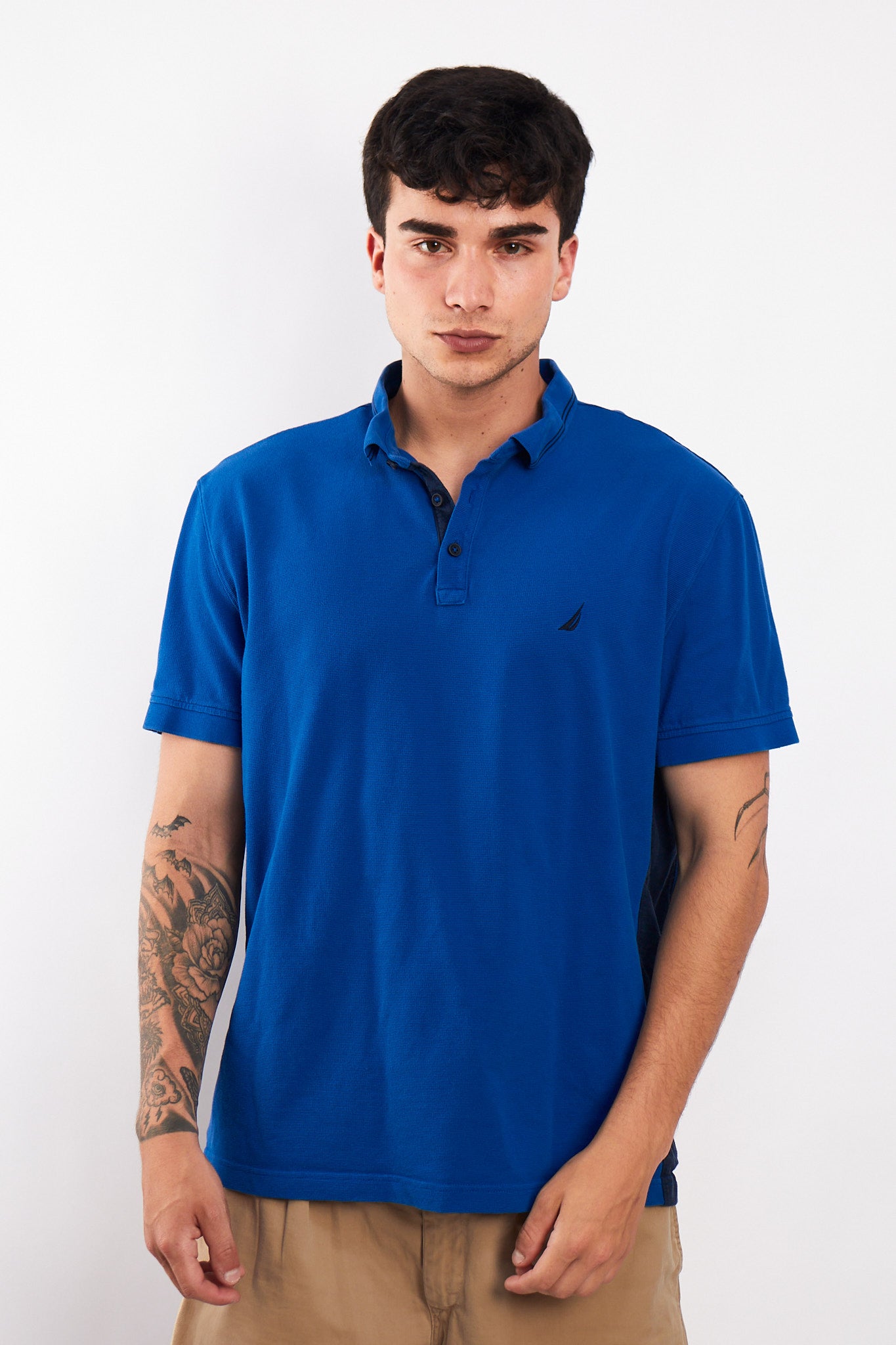 2000 Nautica Navy Polo Shirt (M/L)