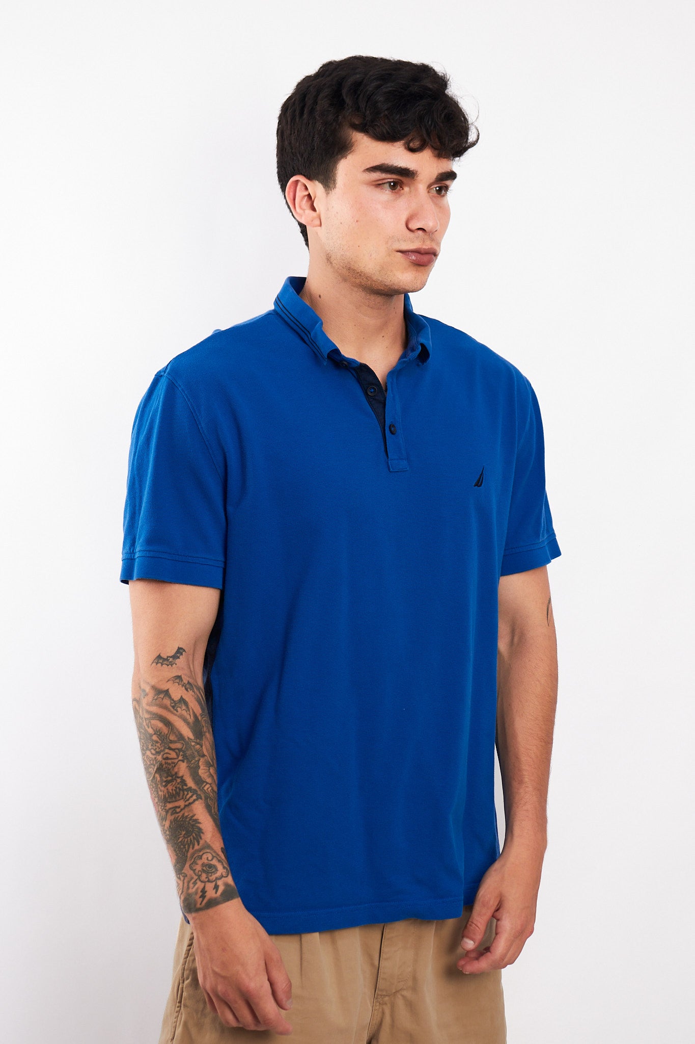 2000 Nautica Navy Polo Shirt (M/L)