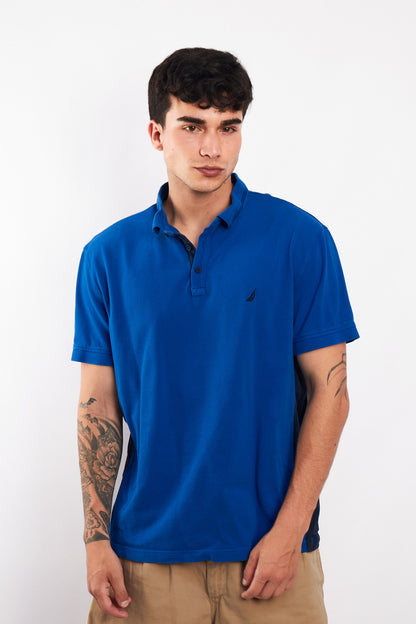 2000 Nautica Navy Polo Shirt (M/L)