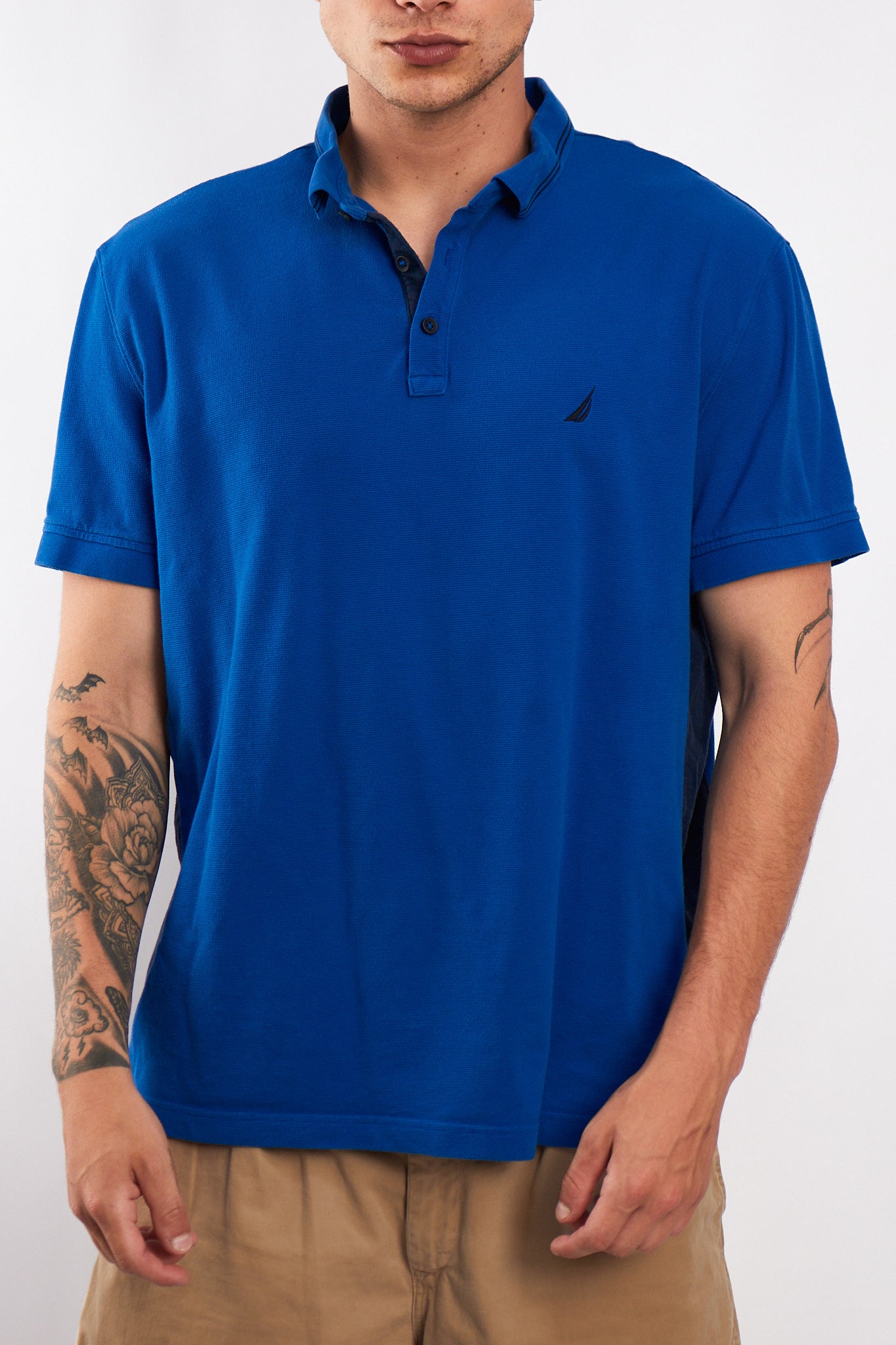 2000 Nautica Navy Polo Shirt (M/L)