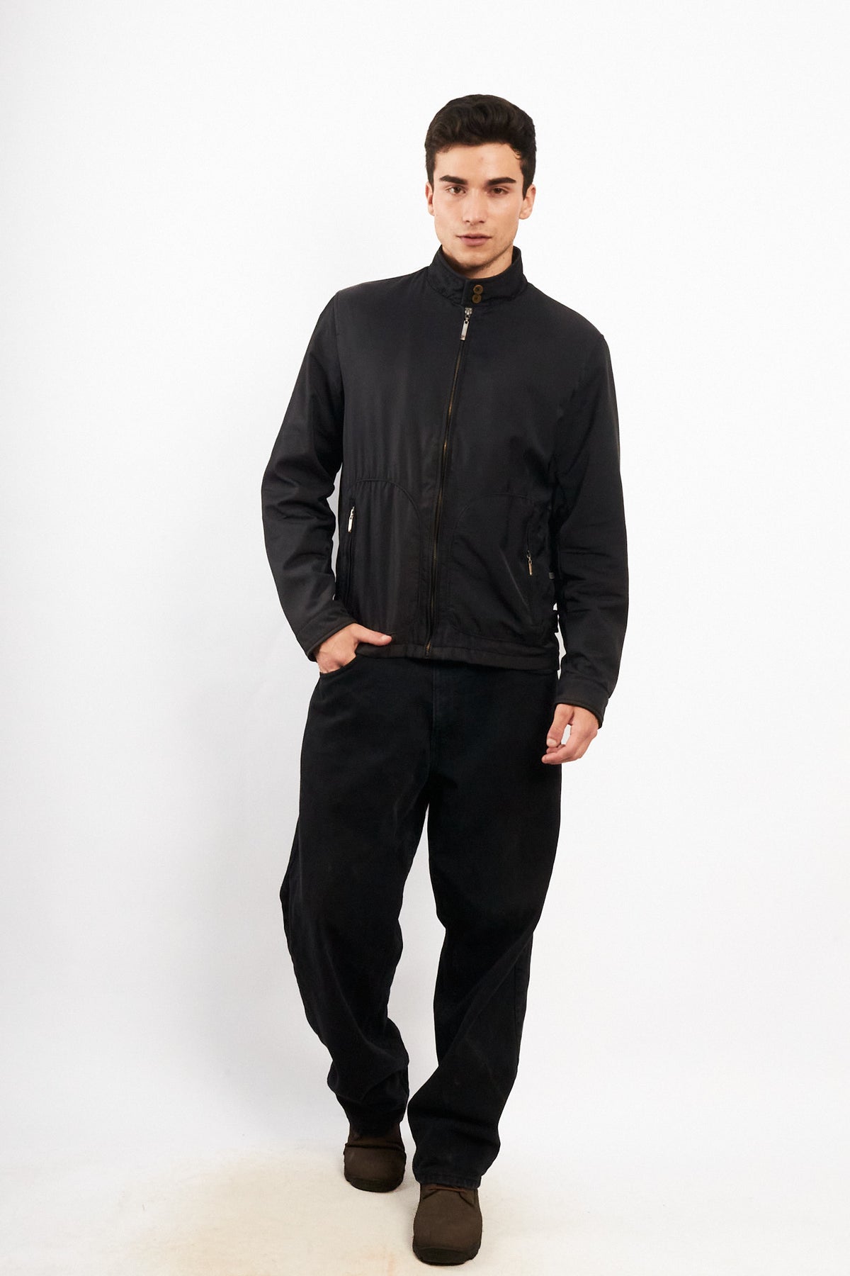 2000 Vintage Night Blue Impermeable Bomber Jacket (M/L)