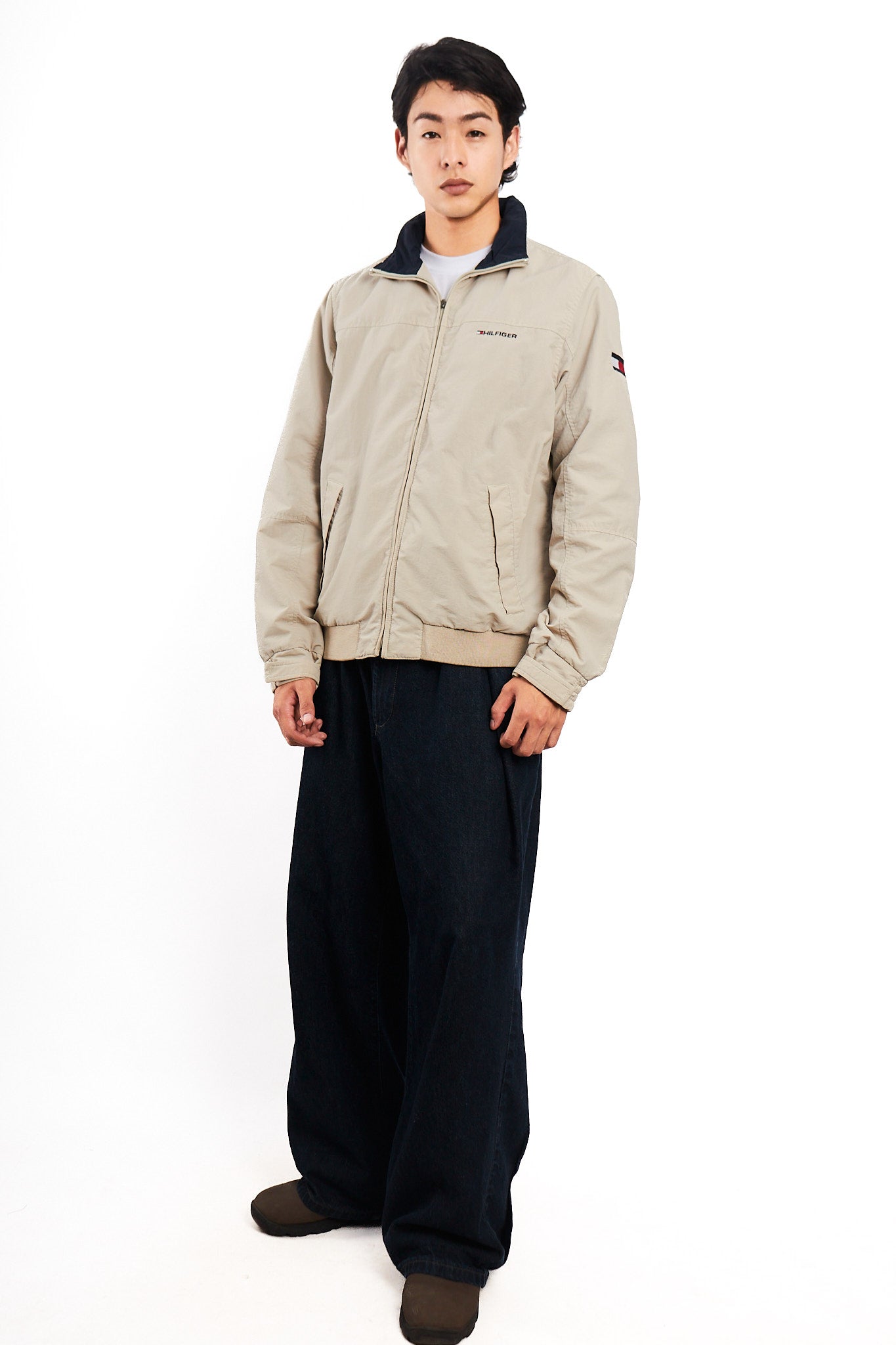 2000 Vintage Tommy Hilfiger Impermeable Spellout Jacket (M/L)
