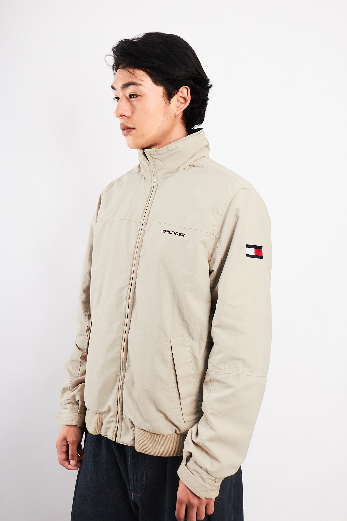 2000 Vintage Tommy Hilfiger Impermeable Spellout Jacket (M/L)