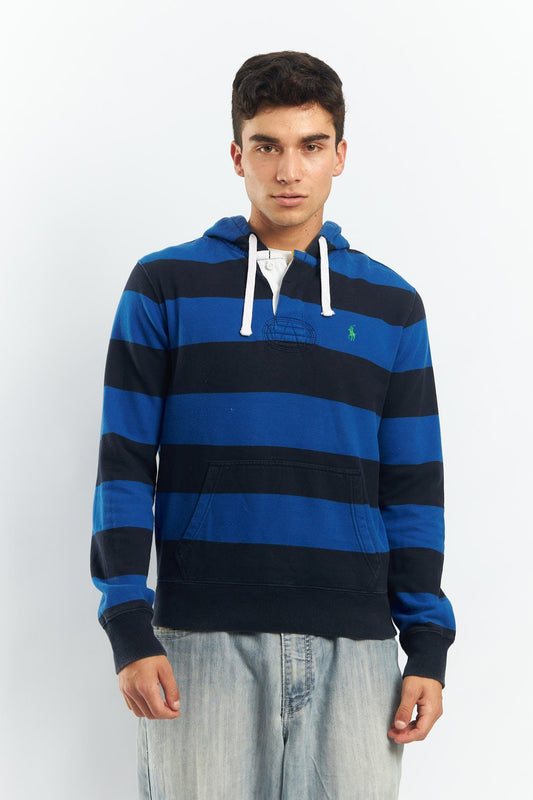 1990 Polo Ralph Lauren Striped Hoodie (M)