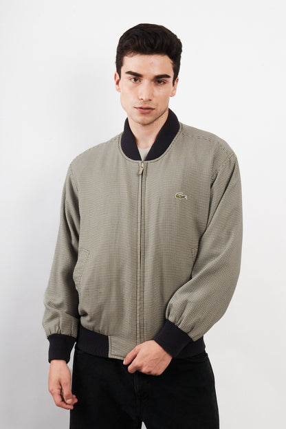 2000 Vintage Lacoste Plaid  Bomber Jacket (M/L)