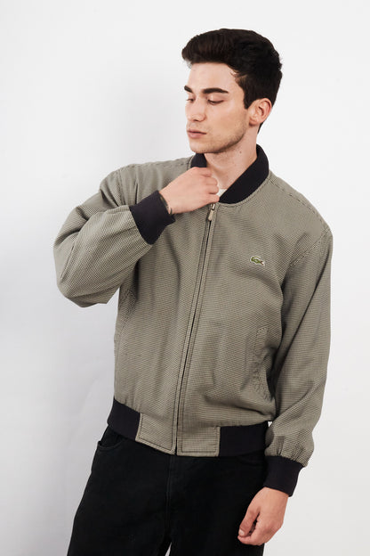 2000 Vintage Lacoste Plaid  Bomber Jacket (M/L)