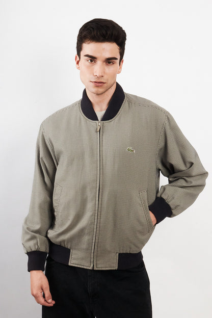 2000 Vintage Lacoste Plaid  Bomber Jacket (M/L)