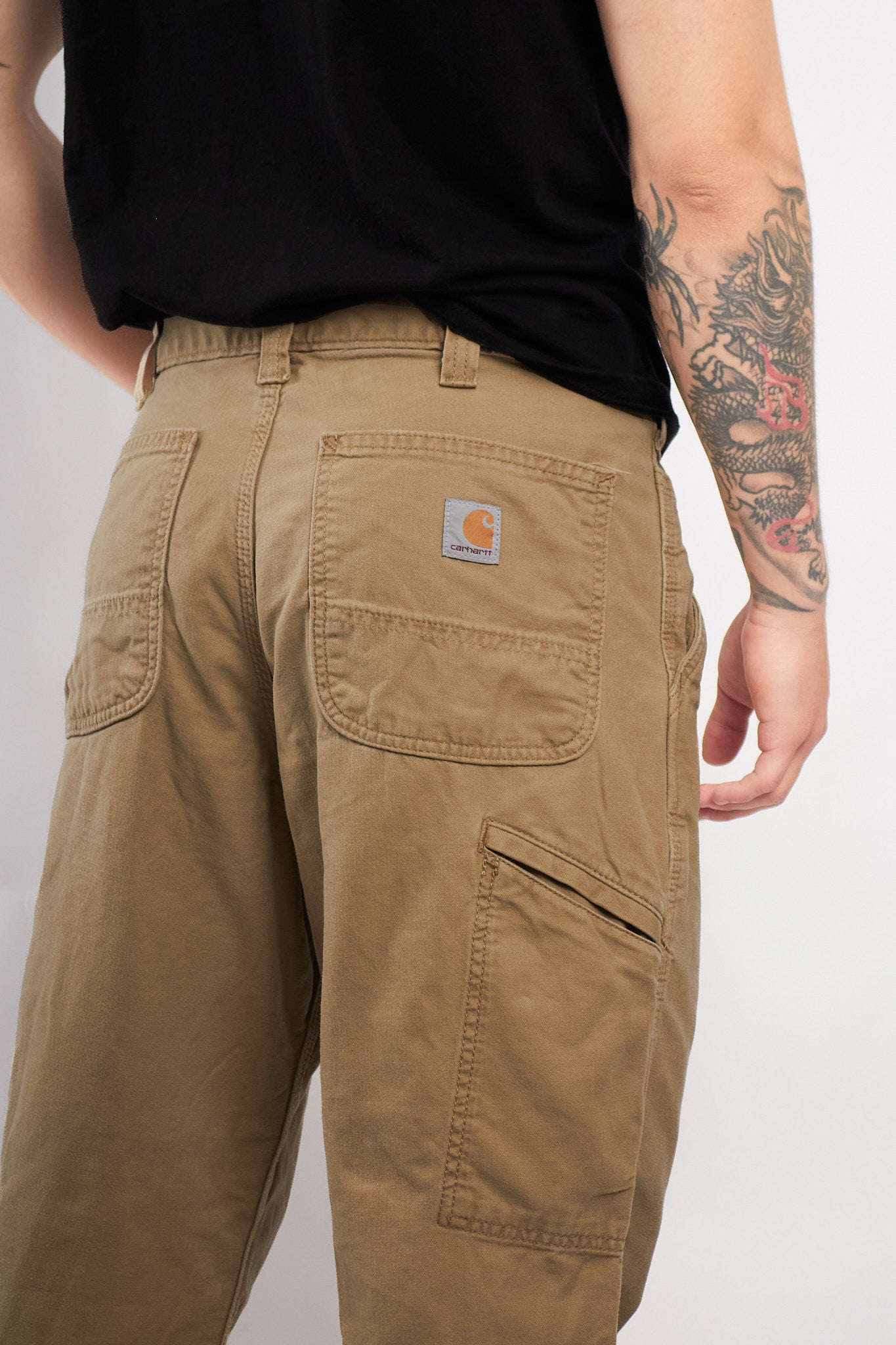 2000 Vintage Carhartt Dark Khakhi Cargo Pant (34/36)