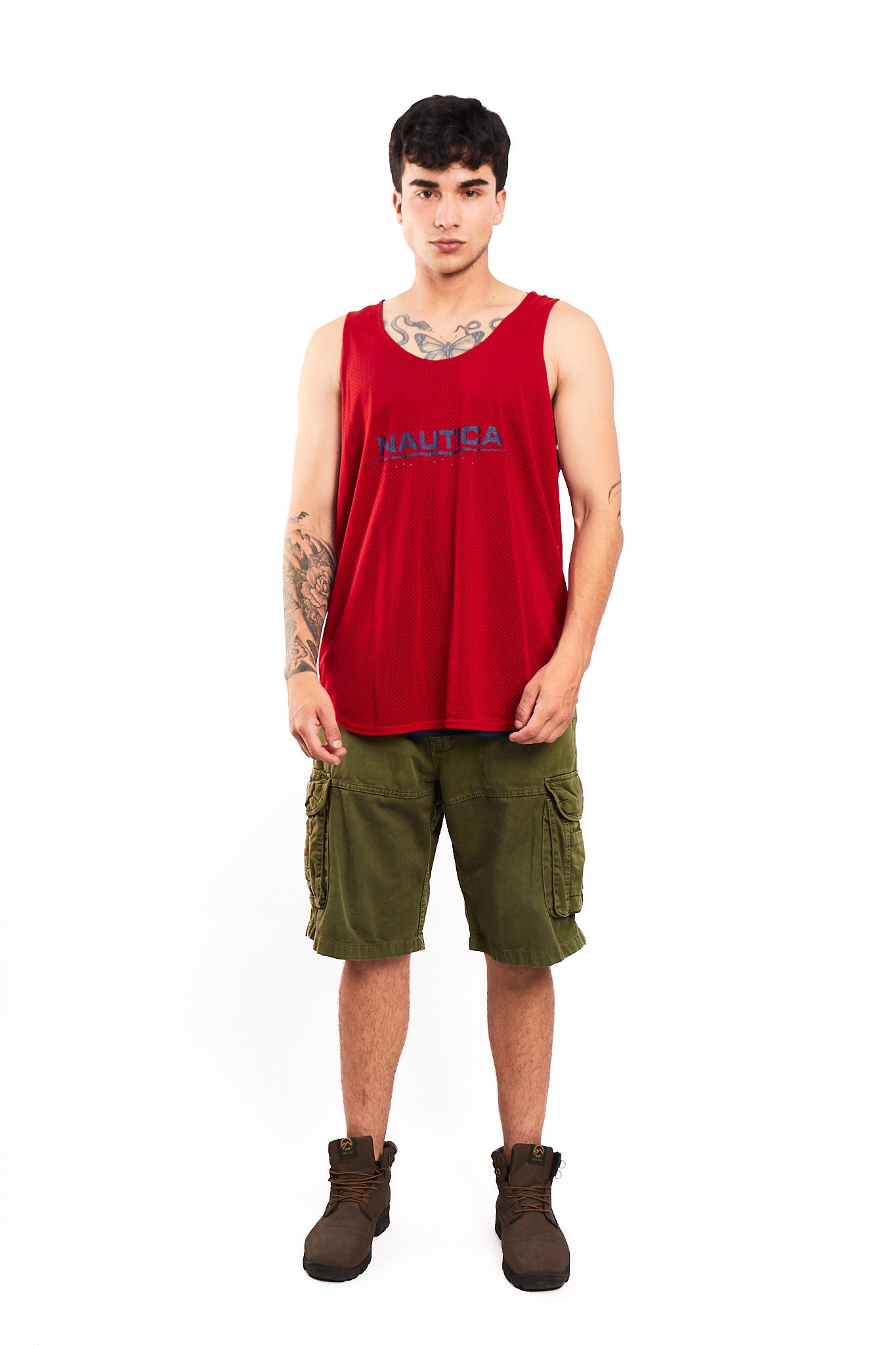 Vintage Nautica Competition Reversible Mesh Tank Top (M/L)