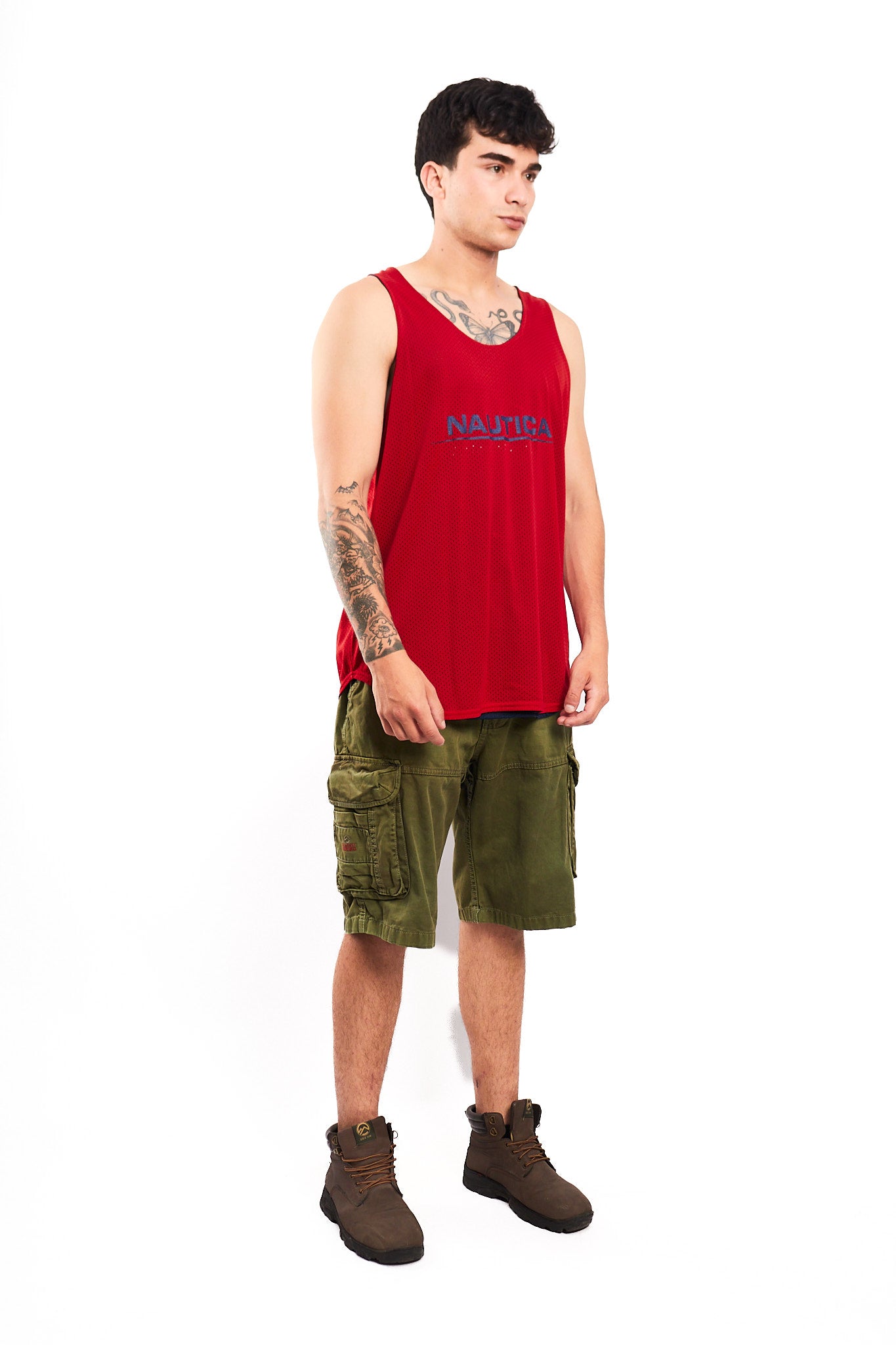 Vintage Nautica Competition Reversible Mesh Tank Top (M/L)