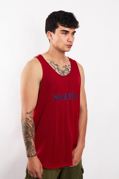 Vintage Nautica Competition Reversible Mesh Tank Top (M/L)