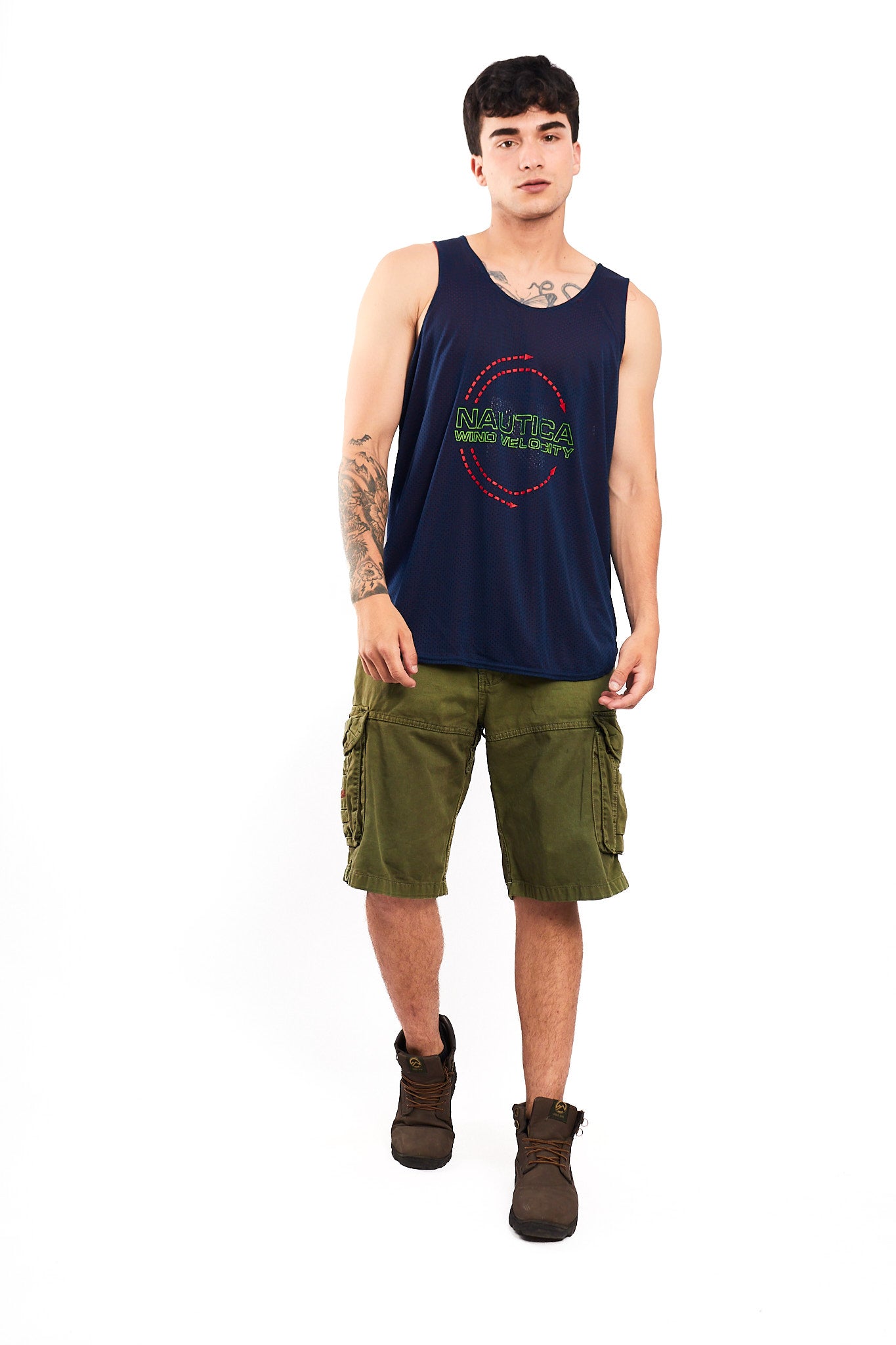 Vintage Nautica Competition Reversible Mesh Tank Top (M/L)