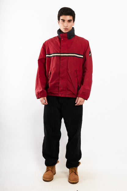 2000 Vintage Nautica Sailing Colorblock Striped Jacket (L/XL)