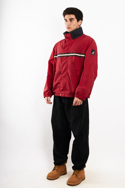 2000 Vintage Nautica Sailing Colorblock Striped Jacket (L/XL)