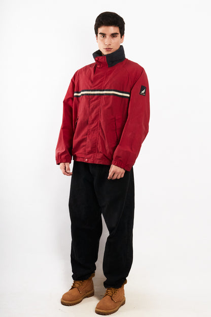2000 Vintage Nautica Sailing Colorblock Striped Jacket (L/XL)