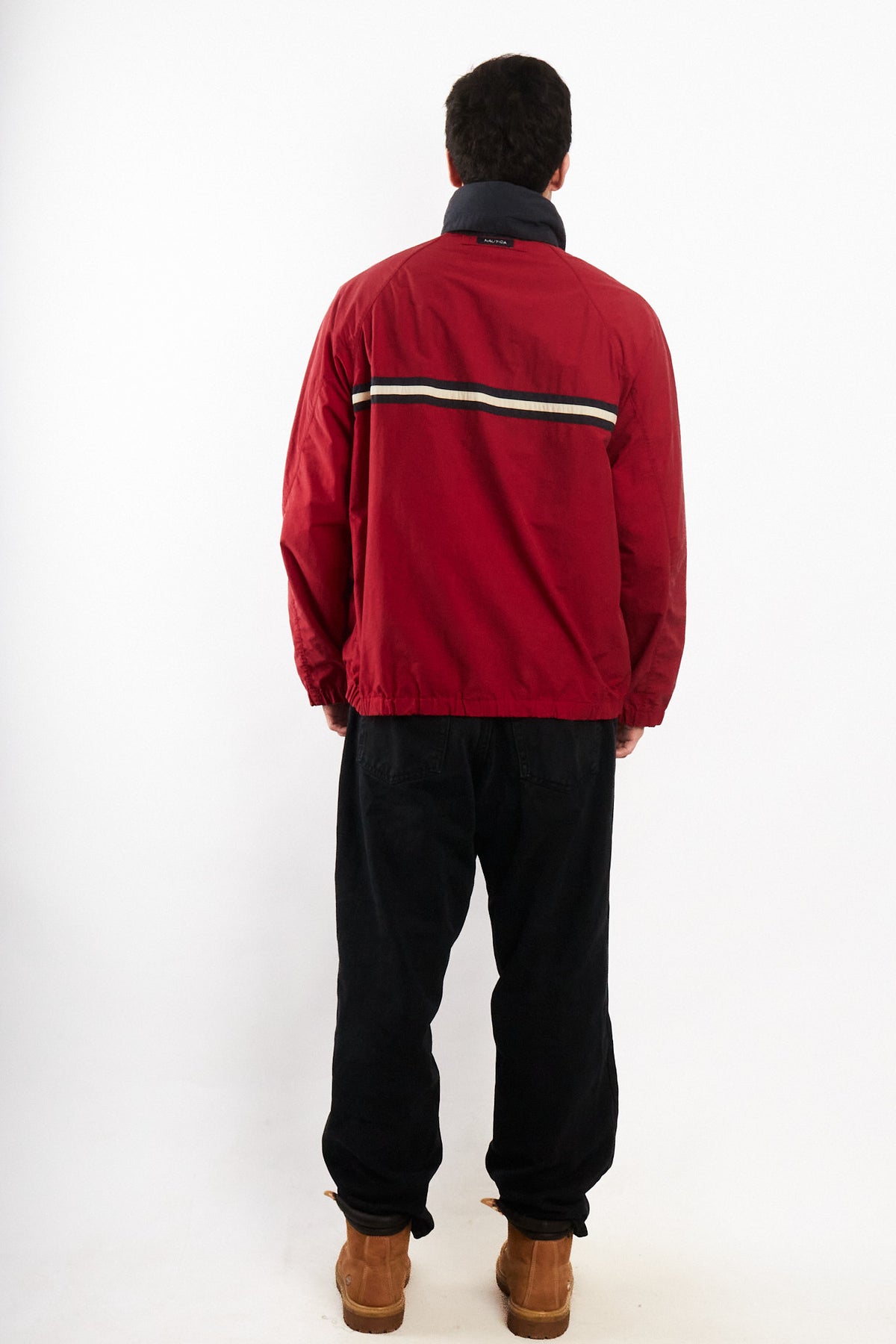 2000 Vintage Nautica Sailing Colorblock Striped Jacket (L/XL)
