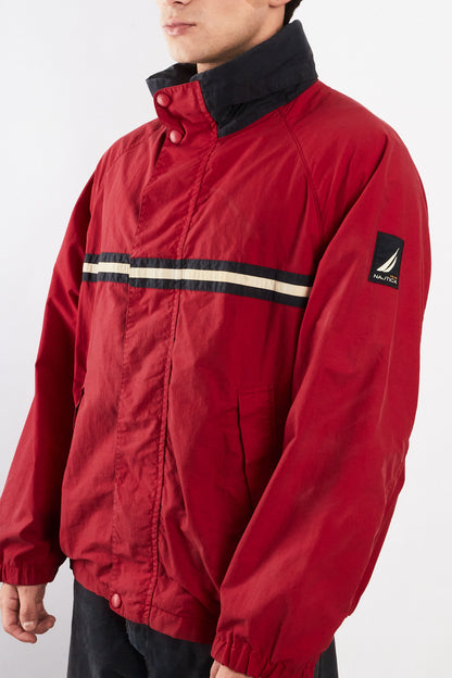 2000 Vintage Nautica Sailing Colorblock Striped Jacket (L/XL)