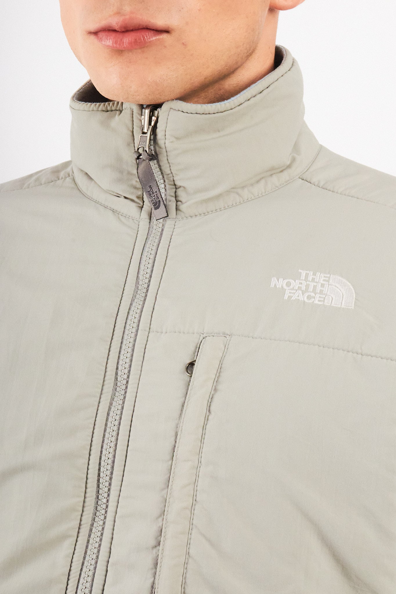 2000 Vintage North Face Light Blue Retro Denali Jacket (S/M)