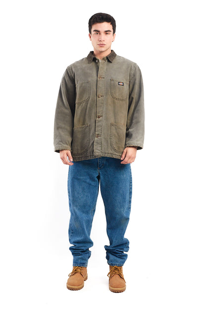 Vintage Dickies Duck Stone Gray Michigan Chore Coat (M/L)