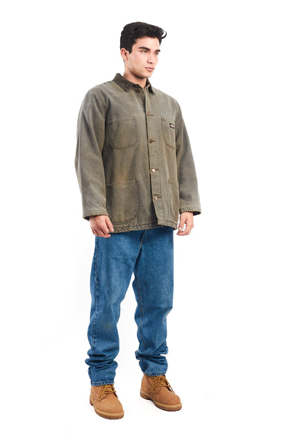 Vintage Dickies Duck Stone Gray Michigan Chore Coat (M/L)