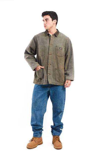 Vintage Dickies Duck Stone Gray Michigan Chore Coat (M/L)