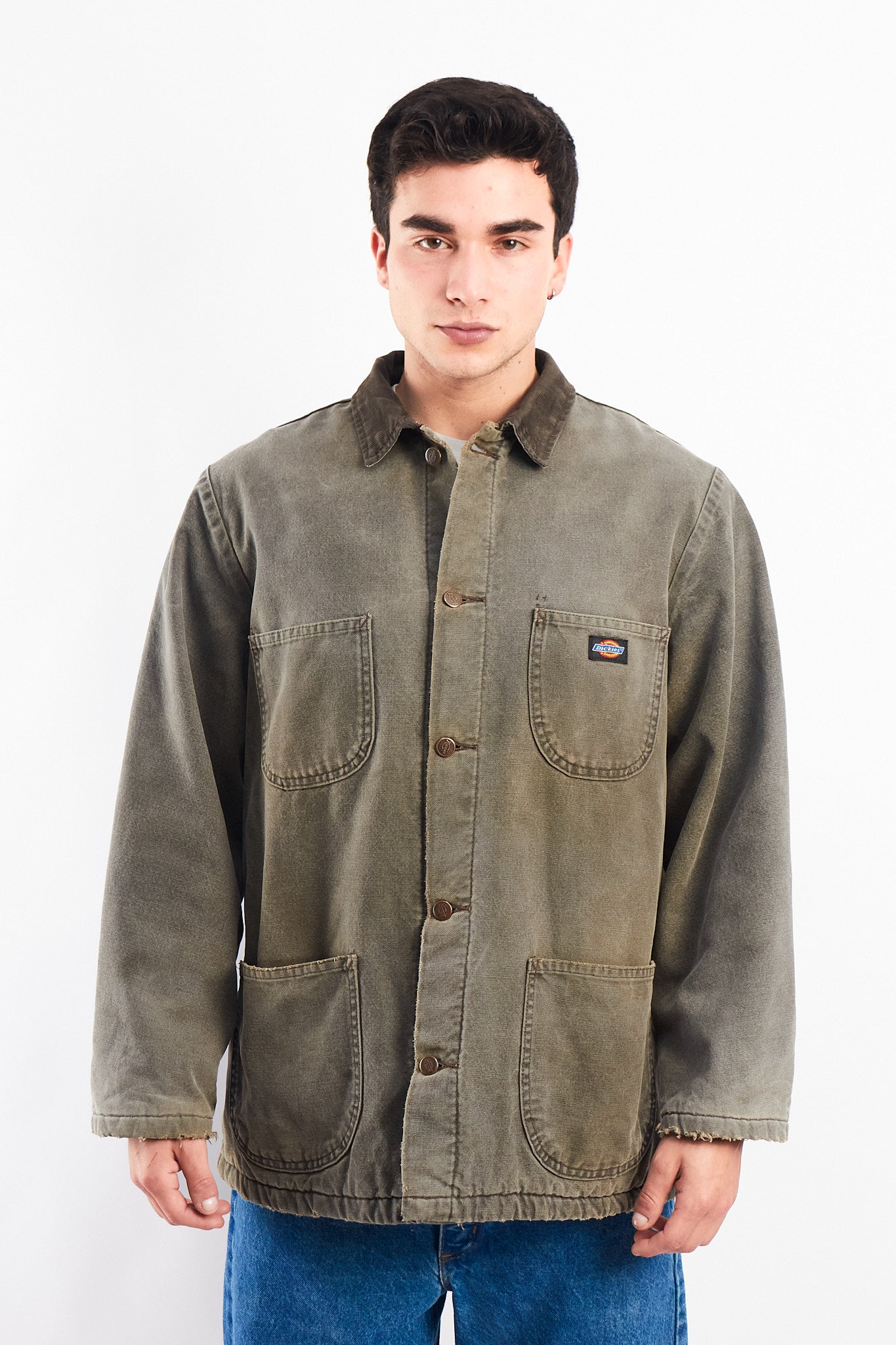 Vintage Dickies Duck Stone Gray Michigan Chore Coat (M/L)