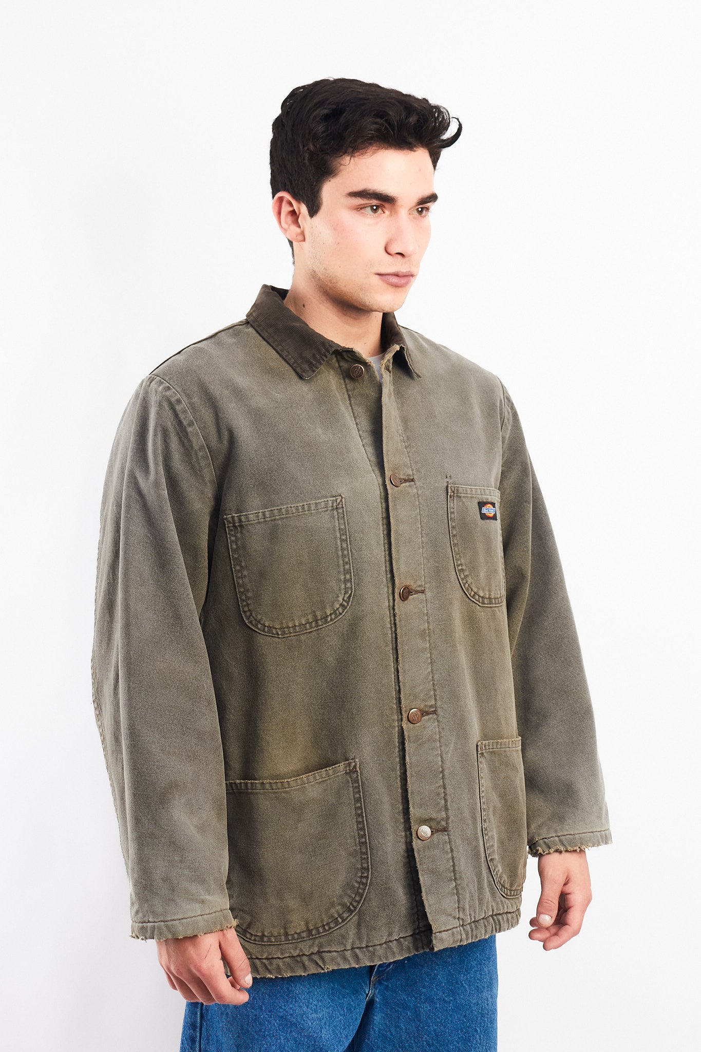 Vintage Dickies Duck Stone Gray Michigan Chore Coat (M/L)