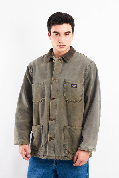 Vintage Dickies Duck Stone Gray Michigan Chore Coat (M/L)
