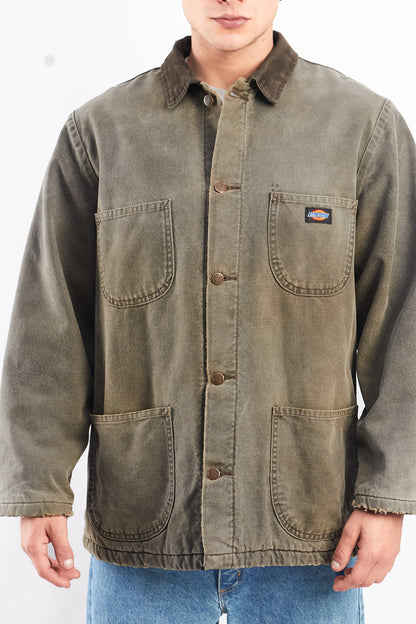 Vintage Dickies Duck Stone Gray Michigan Chore Coat (M/L)