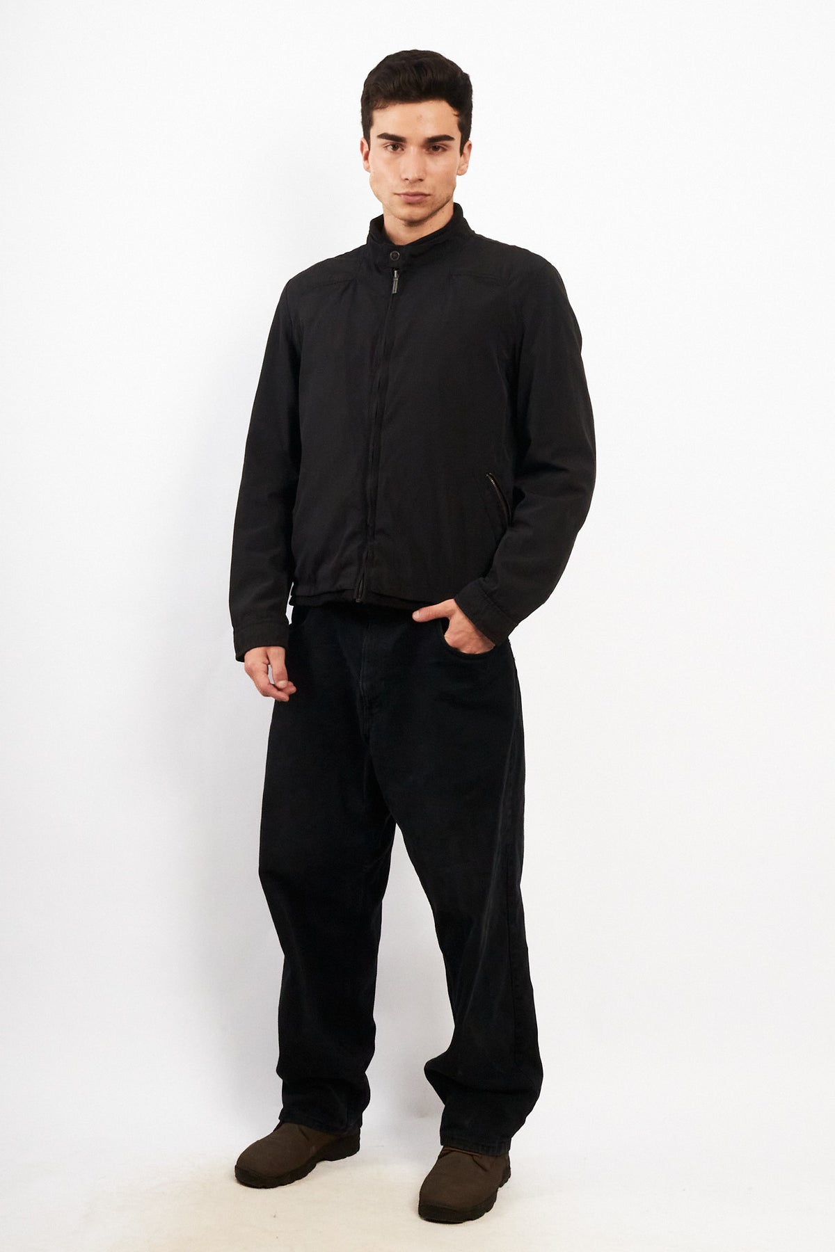 2000 Vintage Givenchy Black  Impermeable Bomber Jacket (M/L)