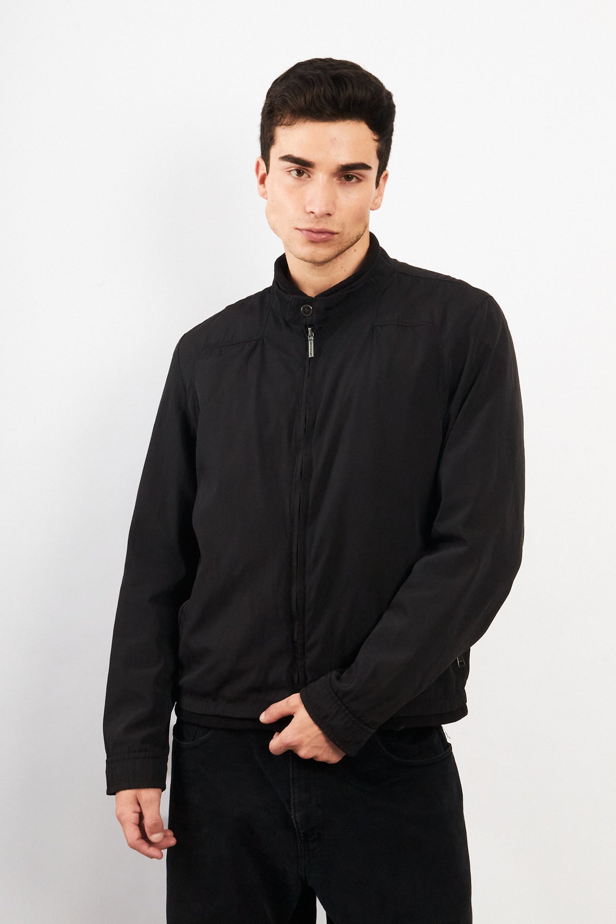 2000 Vintage Givenchy Black  Impermeable Bomber Jacket (M/L)