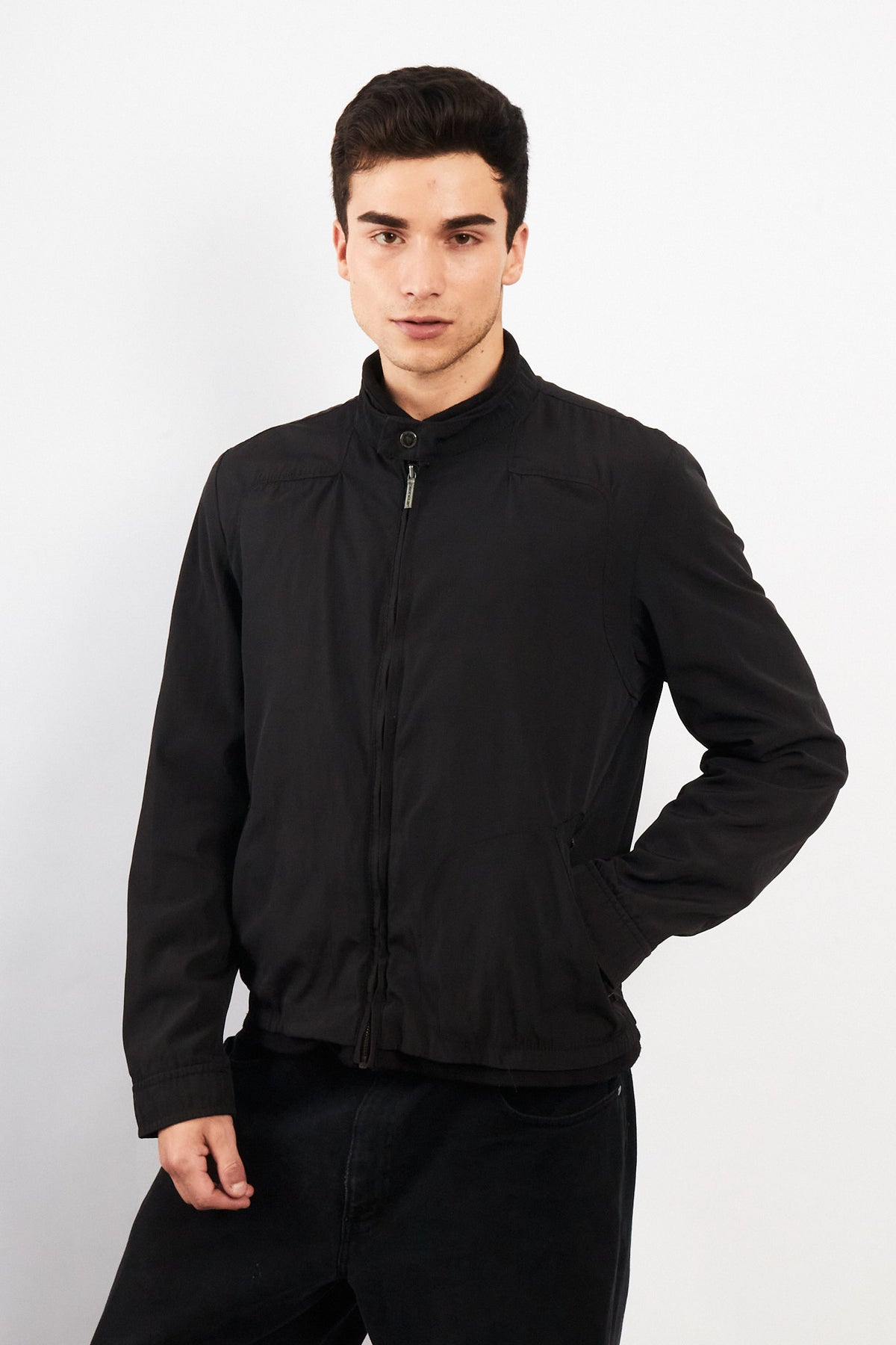 2000 Vintage Givenchy Black  Impermeable Bomber Jacket (M/L)