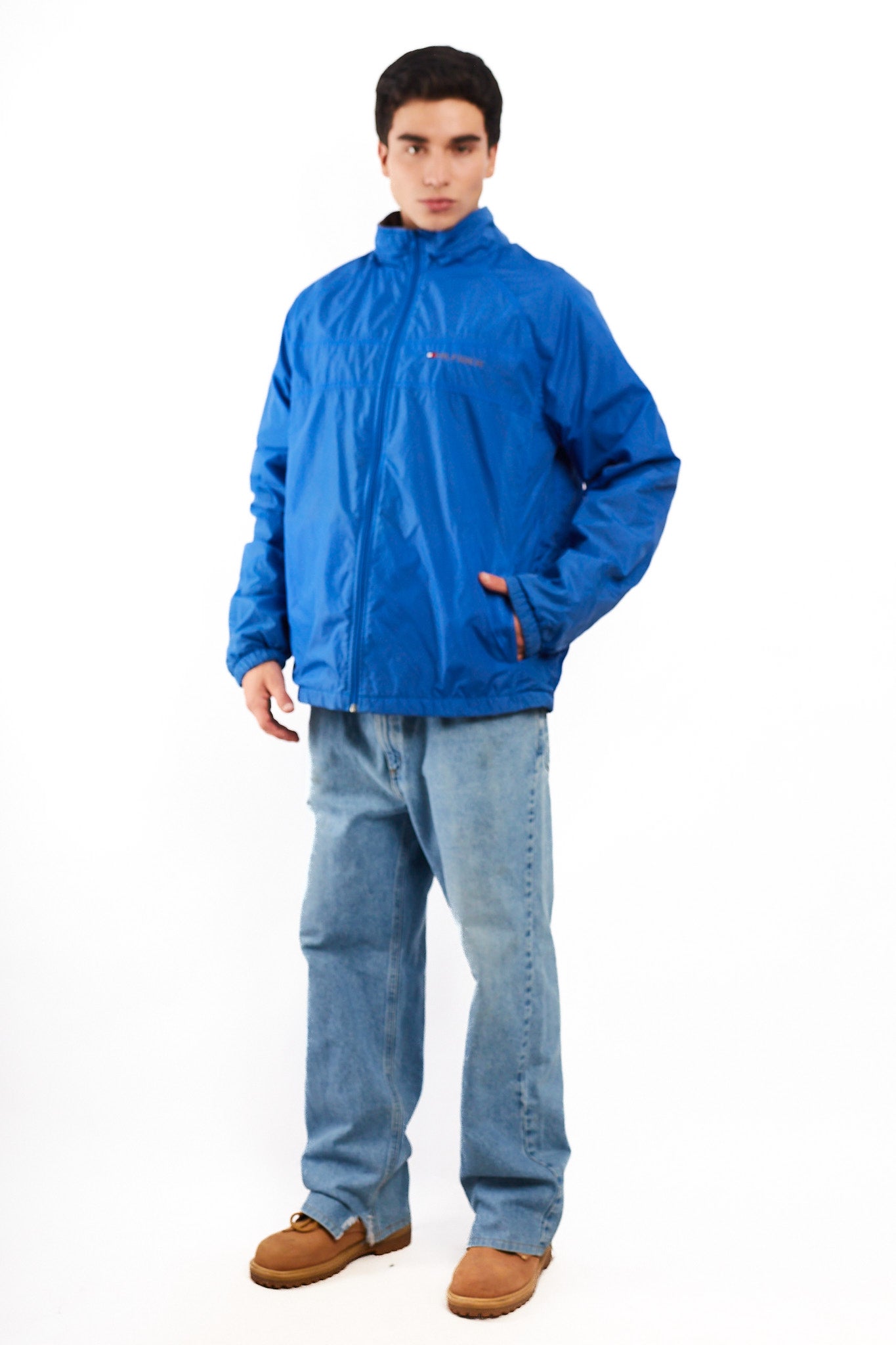 1990 Vintage Tommy Hilfiger Royal Blue Jacket (L/XL)