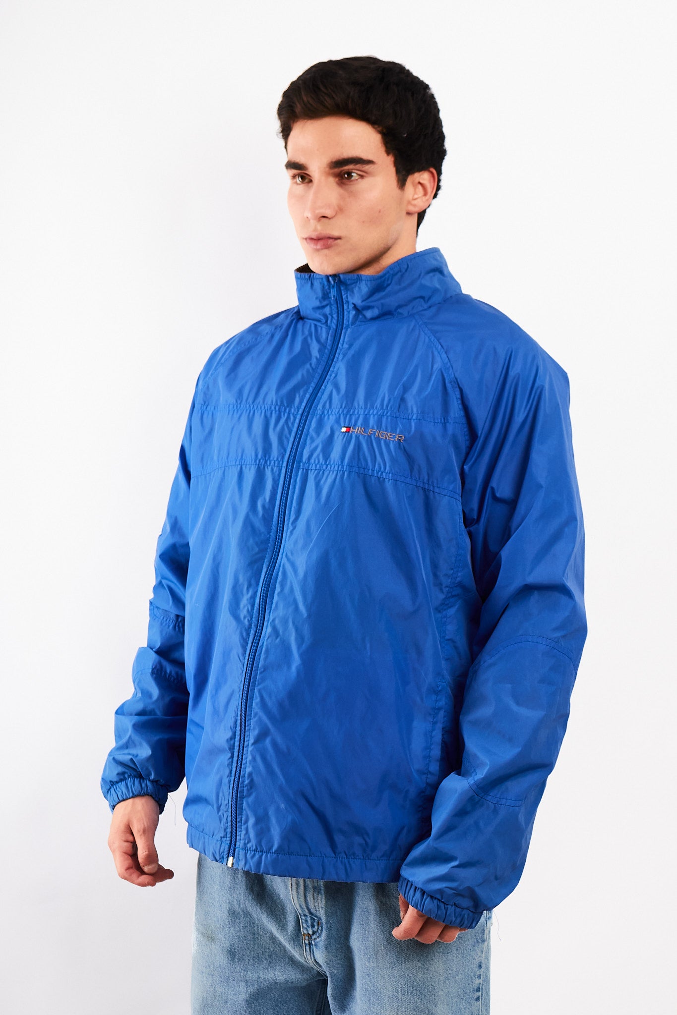 1990 Vintage Tommy Hilfiger Royal Blue Jacket (L/XL)