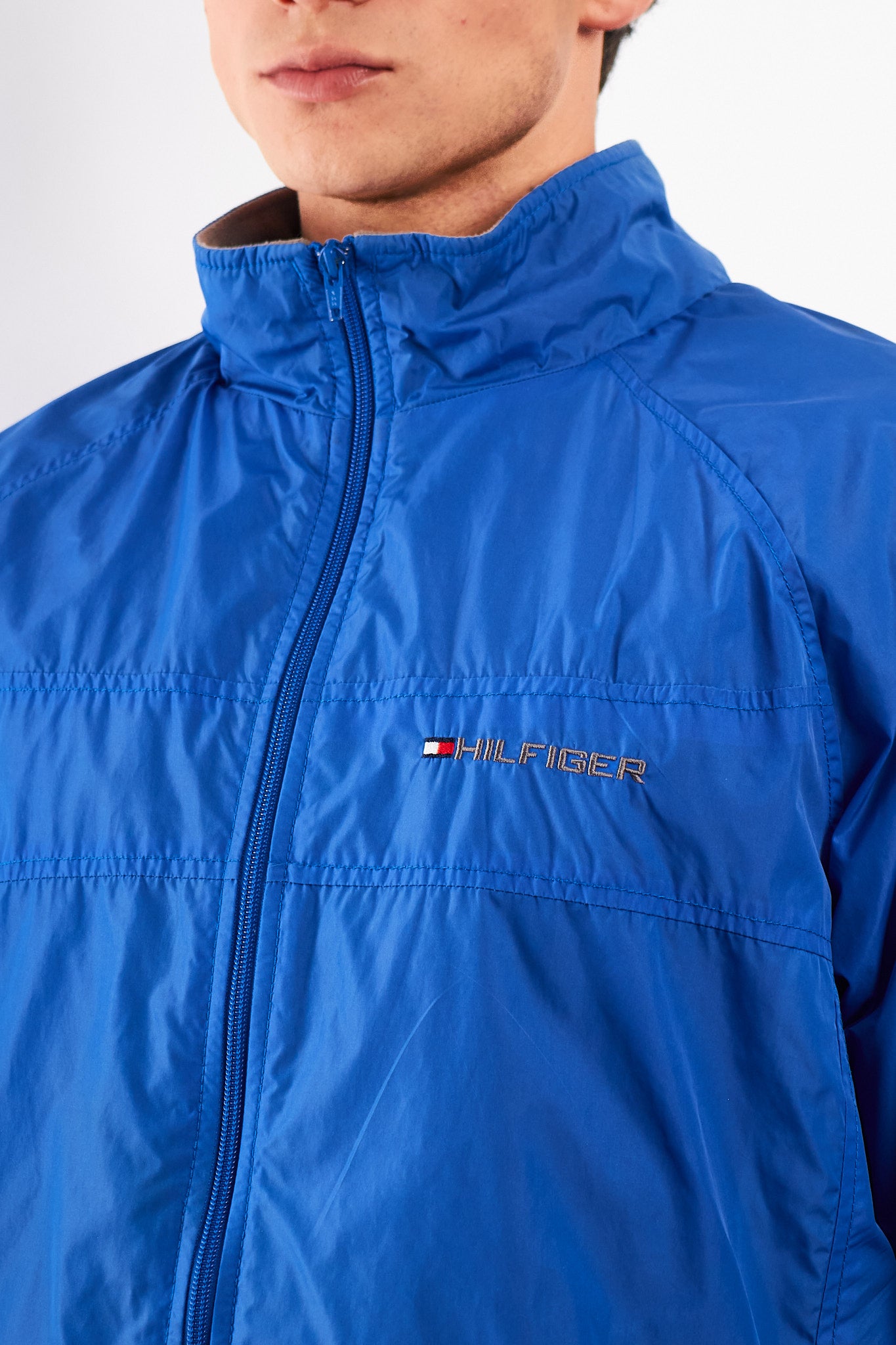1990 Vintage Tommy Hilfiger Royal Blue Jacket (L/XL)